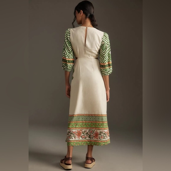 Farm Rio x Anthropologie Palm V-Neck Midi Dress - Picture 2 of 11